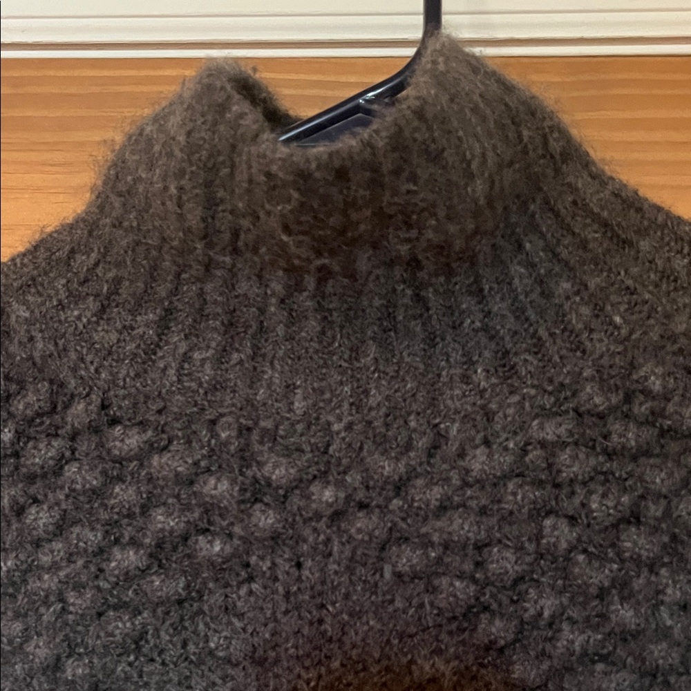 Free People Turtle Neck Bradley pullover in charcoal Grey size xs